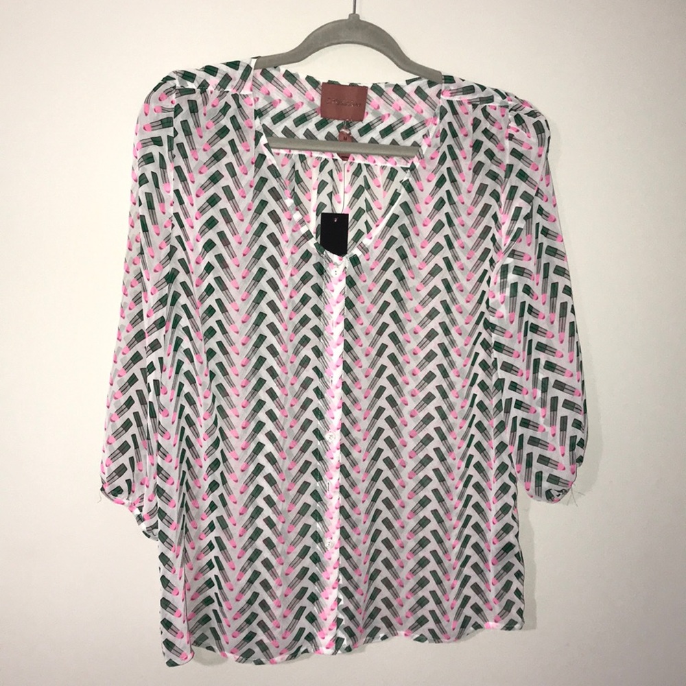 Lipstick blouse
